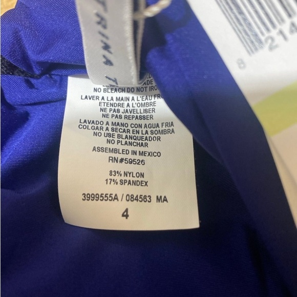 Trina Turk Women's Monaco Ruffle Tankini Off Shoulder Swimsuit Top NWT size 4 - Picture 10 of 10